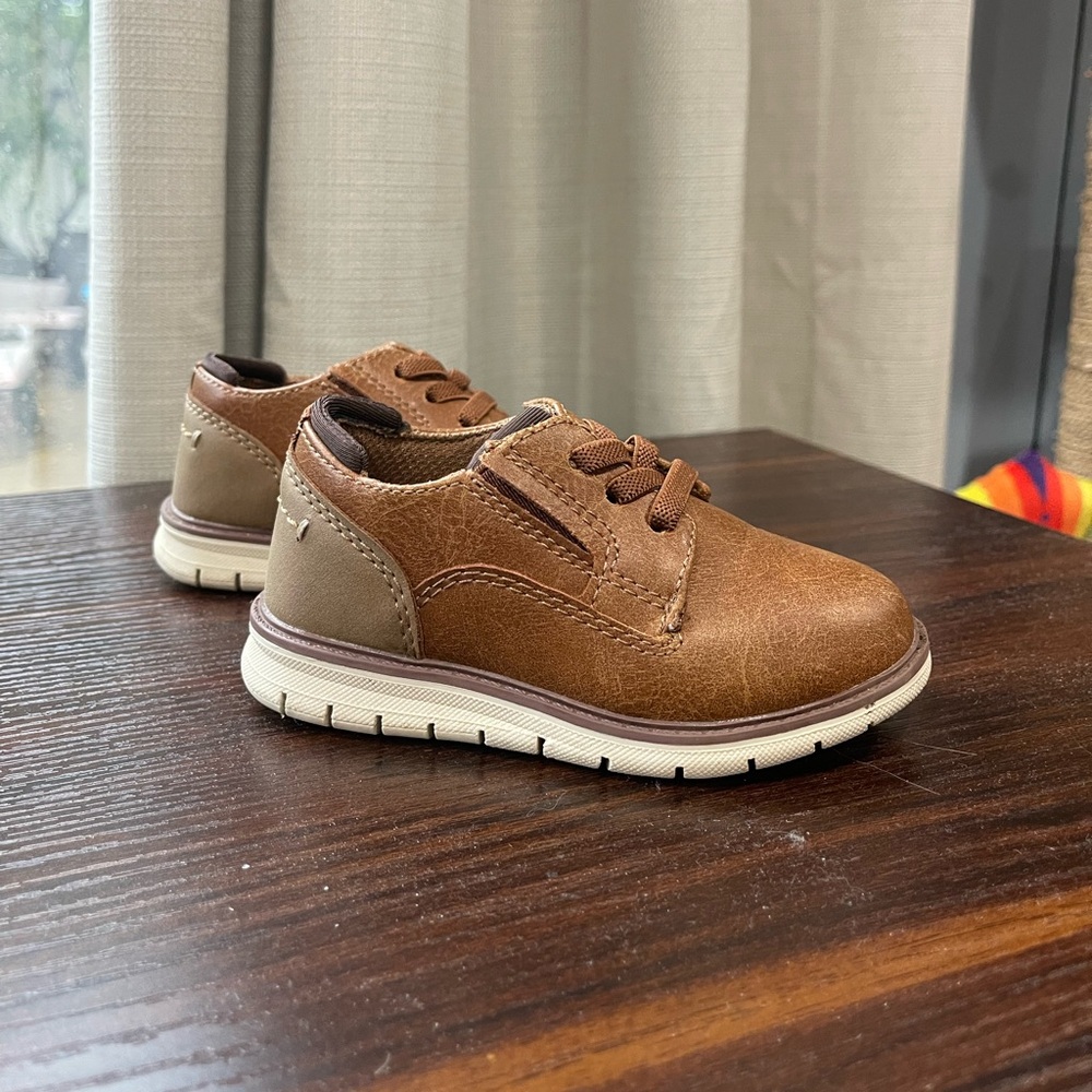 Toddler Tan Dress Shoes